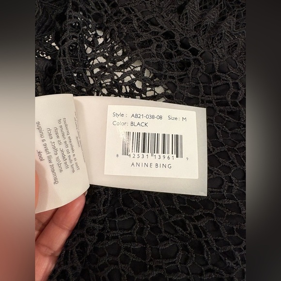 Anine Bing Penelope Lace Ruffle Teired Mini Dress Size M NWT - Picture 16 of 16